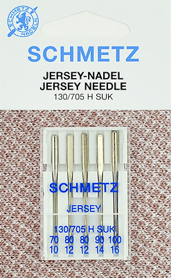 Иглы Schmetz джерси 130/705 H SUK (70x1, 80x2, 90x1, 100x1) 5 шт в Домодедово